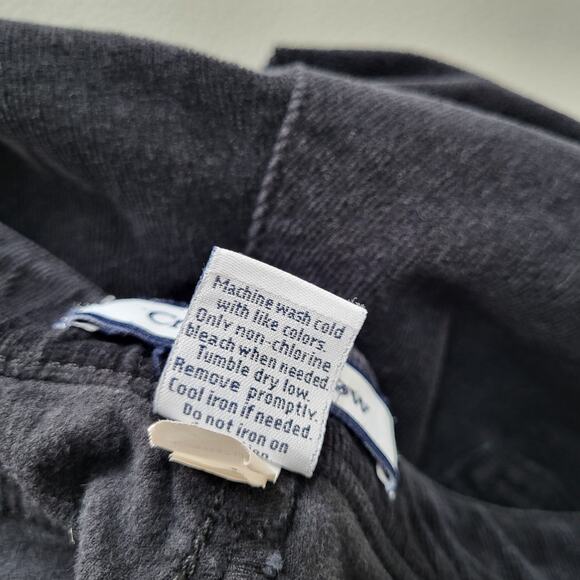 Croft & Barrow Black Corduroy Straight Leg Pants Womens 14 Average Stretch 34x29 - Picture 6 of 10